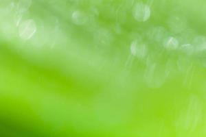 Beautiful bokeh  background - Water drops on the green banana leaf. photo
