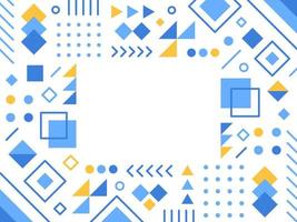 Yellow Blue Abstract Geometric Background vector