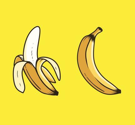 fruit banana cartoon vector object 4557519 Vector Art at Vecteezy