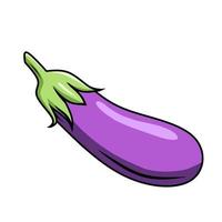 vector illustration of an eggplant