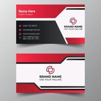 Double Sided Business Card Design Vector Template - Horizontal