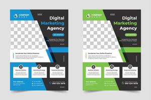 Creative Business Flyer Design Print Ready Vector Template Ai a4 size