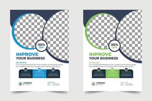Business Improvement Flyer Design Template EPS vector