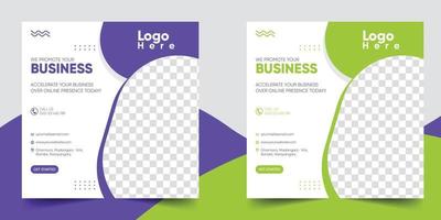 Business Promotion Social Media Post Design Template vector
