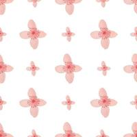 Watercolor flower seamless pattern vector