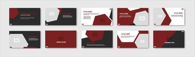 Business presentation template design. Minimalis, modern and keynote vector illustration