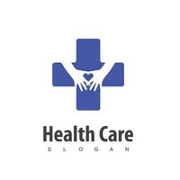 logotipo de cuidado de la salud vector