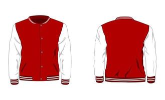 Sport varsity jacket vector