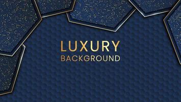 Elegant and Luxury background concept with gold and glitter texture and line. Vector Illustration