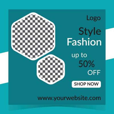 Fashion social media post design