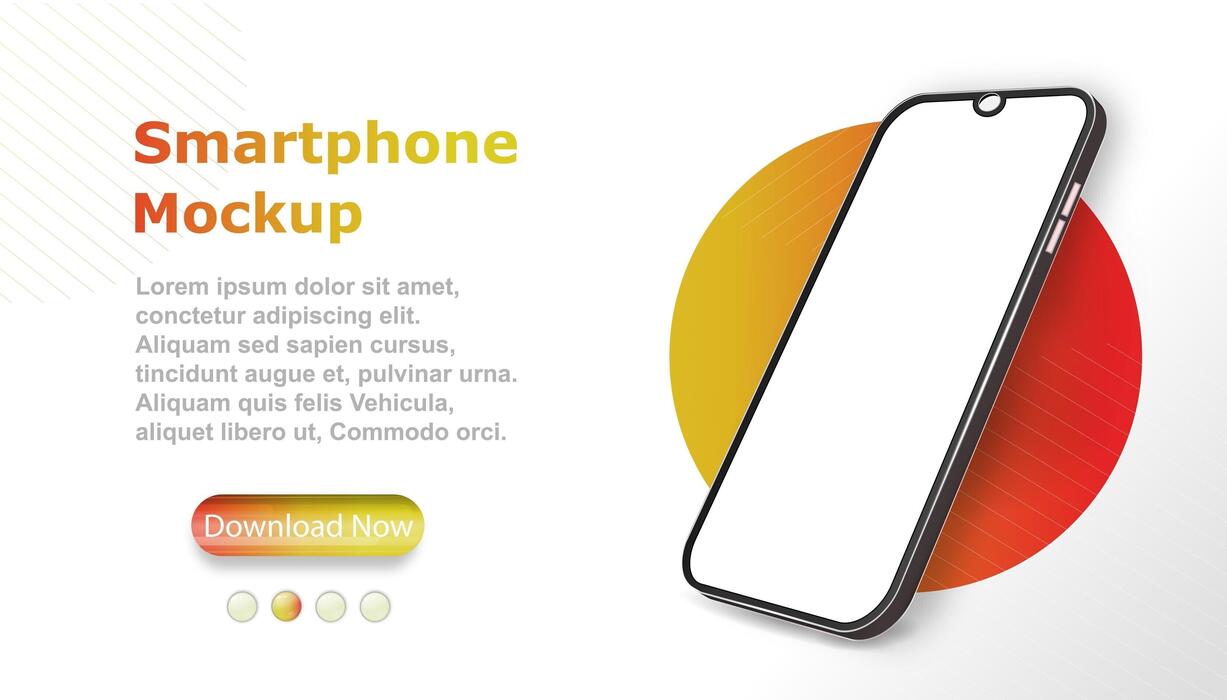 Smartphone Mockup Vector Art, Icons, and Graphics for Free Download