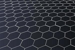 Abstract honeycomb pattern network concept. Application of progressive technologies in design. vector