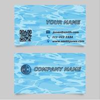 Business card with water effect vector