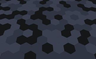 Abstract black texture from hexagons in dark colors. vector