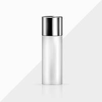 Container Packaging Plastic PET Cylinder Product Bottle with cap cosmetic liquid essence moisturizer serum drop vector