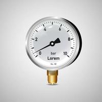 illustration of a pressure meter gauge vector