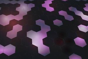 Dark Hexagonal Vector Background . Futuristic Look. Gray mesh, honeycomb texture. Decoration in dark colors with highlighting of some honeycombs.