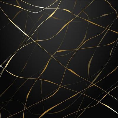 Gold marble pattern on black background.