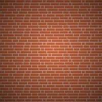 Brick red wall background texture. vector