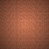 Brick red wall background texture. vector