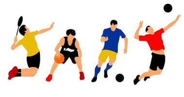 Most popular sport illustration vector