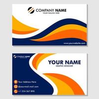 design template of business card, for business, corporate, company, business template, etc vector