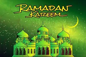 ramadan kareem theme background vector