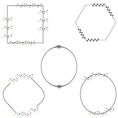 Floral Frame Collection. Floral round shape border, Set of cute retro flowers arranged un a shape of the wreath perfect for wedding invitations and birthday cards