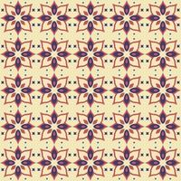 pattern design elements symmetrical petals sketch retro design vector