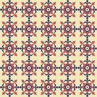 pattern design elements symmetrical petals sketch retro design vector