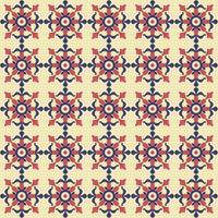 pattern design elements symmetrical petals sketch retro design vector