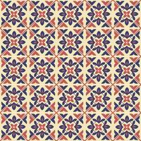 pattern design elements symmetrical petals sketch retro design vector