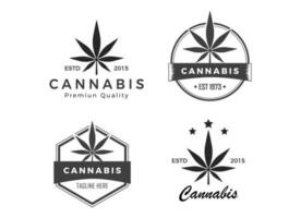 Marijuana Logo Vector Illustration.