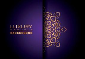 Luxury ornamental mandala logo background, arabesque style. vector