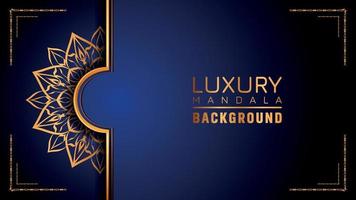 Luxury ornamental mandala logo background, arabesque style. vector