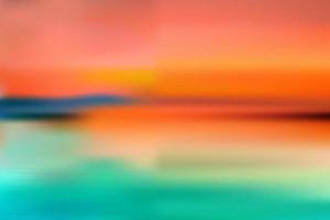 desenfoque de movimiento playa tropical al atardecer con un fondo de olas abstractas del océano bokeh luz del sol. Copie la sala de vacaciones de verano y el concepto de viajes de negocios. estilo de filtro de color de tono antiguo. vector