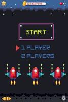 Space game user interface template vector