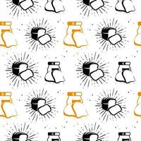Bread slice bakery seamless pattern vector