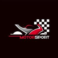 Motorsport Illustration with Race Flag vector