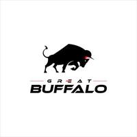 Wild Buffalo Animal Vector