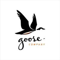 Goose Design Template Animal Vector