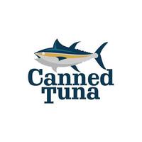 Tuna Vector Canned Fish Label