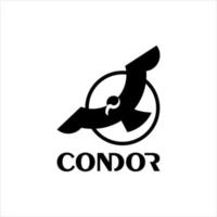 condor flying wings abstract bird vector