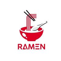 Ramen Oriental Famous Traditional Culinary vector