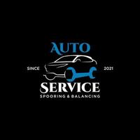 automotive service with modern car vector