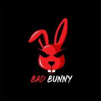 Bad Bunny Fun Playful Animal Illustration vector