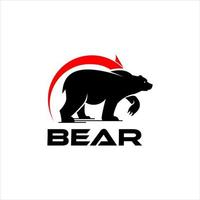 bear market trading animal vector