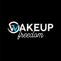 simple text art wake up freedom quote