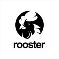 rooster head chicken farm and poultry industry mascot vector