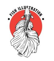 ilustraciones de peces betta